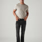 Men's 513 Charcoal Grey Slim Straight Fit Mid Rise Jeans - Front View