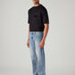 Men's 555 Light-Blue Relaxed Straight Fit Mid Rise Jeans - Side View