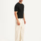 Men's 578 Beige Baggy Fit Mid Rise Jeans - Side View