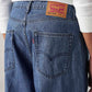Men's 578 Blue Baggy Fit Low Rise Jeans - Detail View