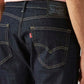 Men's 505 Navy Straight Fit Mid Rise Jeans - Detail View