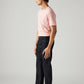 Men's 505 Navy Straight Fit Mid Rise Jeans - Side View