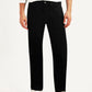 Men's Redloop 505 Black Straight Fit Mid Rise Jeans - Front View