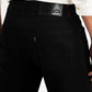 Men's Redloop 505 Black Straight Fit Mid Rise Jeans - Detail View