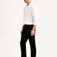 Men's Redloop 505 Black Straight Fit Mid Rise Jeans - Side View