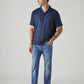 Men's Redloop 505 Blue Straight Fit Mid Rise Jeans - Logo View