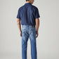 Men's Redloop 505 Blue Straight Fit Mid Rise Jeans - Back View