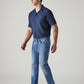 Men's Redloop 505 Blue Straight Fit Mid Rise Jeans - Side View