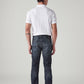 Men's 511 Dark-Blue Slim Fit Mid Rise Redloop Jeans - Back View