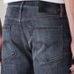 Men's 511 Dark-Blue Slim Fit Mid Rise Redloop Jeans - Detail View