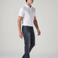 Men's 511 Dark-Blue Slim Fit Mid Rise Redloop Jeans - Side View