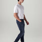 Men's 511 Dark Blue Slim Fit Mid Rise Redloop Jeans - Side View