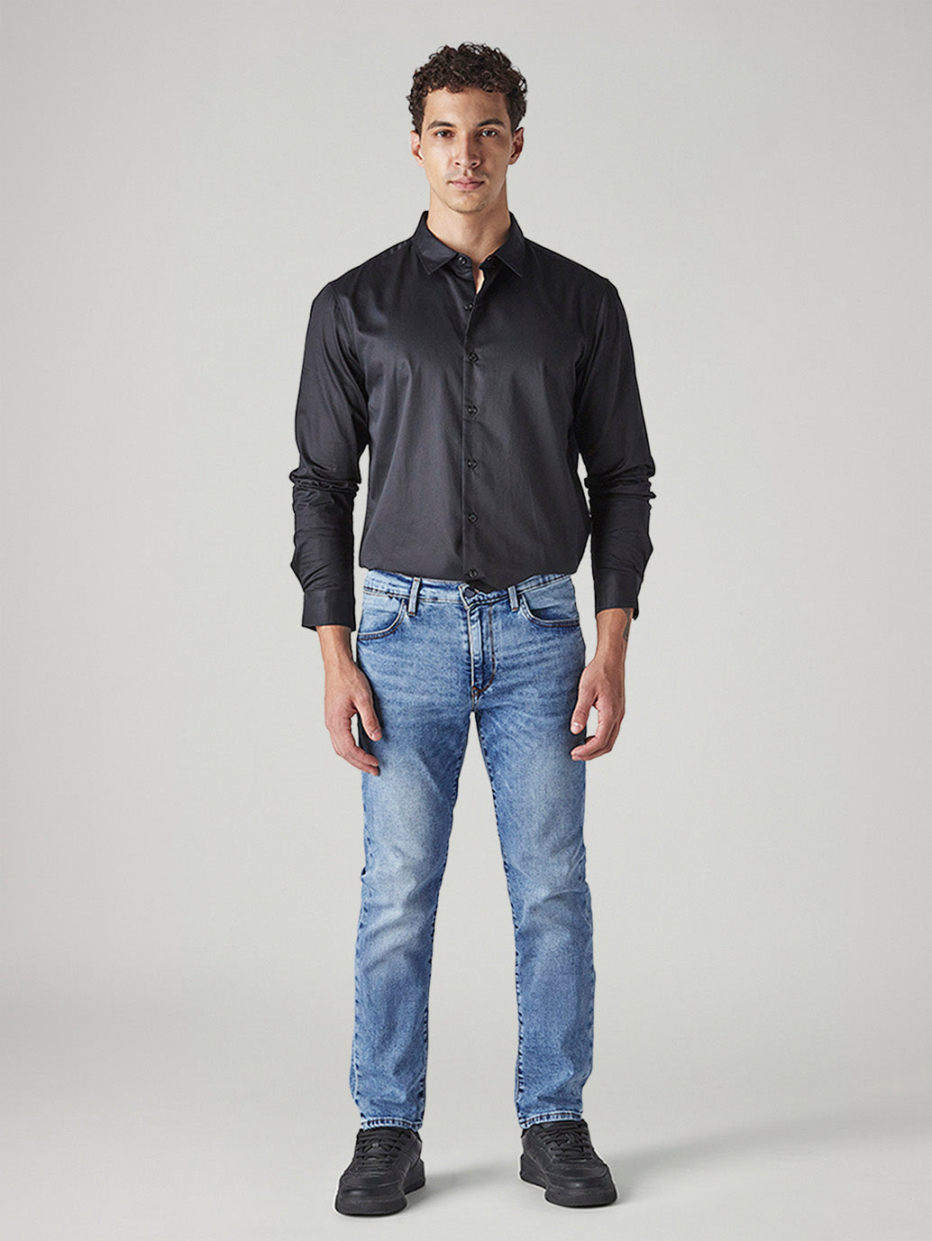 Men's Redloop 511 Indigo Slim Fit Mid Rise Jeans - Front View