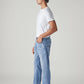 Men's 505 Light Indigo Straight Fit Mid Rise Redloop Jeans - Side View