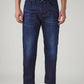 Men's 505 Dark Indigo Straight Fit Mid Rise Redloop Jeans - Front View