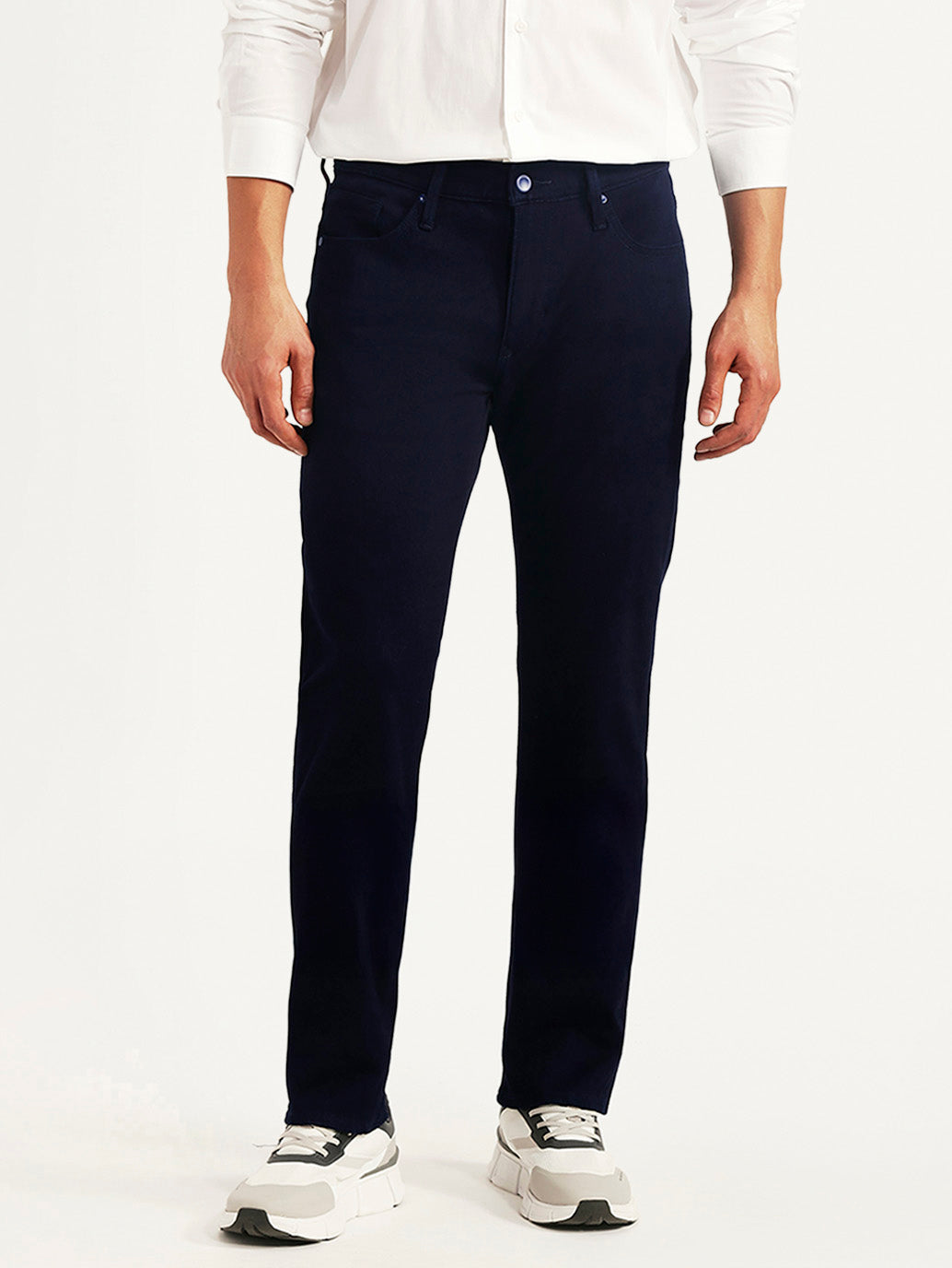 Men's Redloop 511 Dark Blue Slim Fit Mid Rise Jeans - Front View