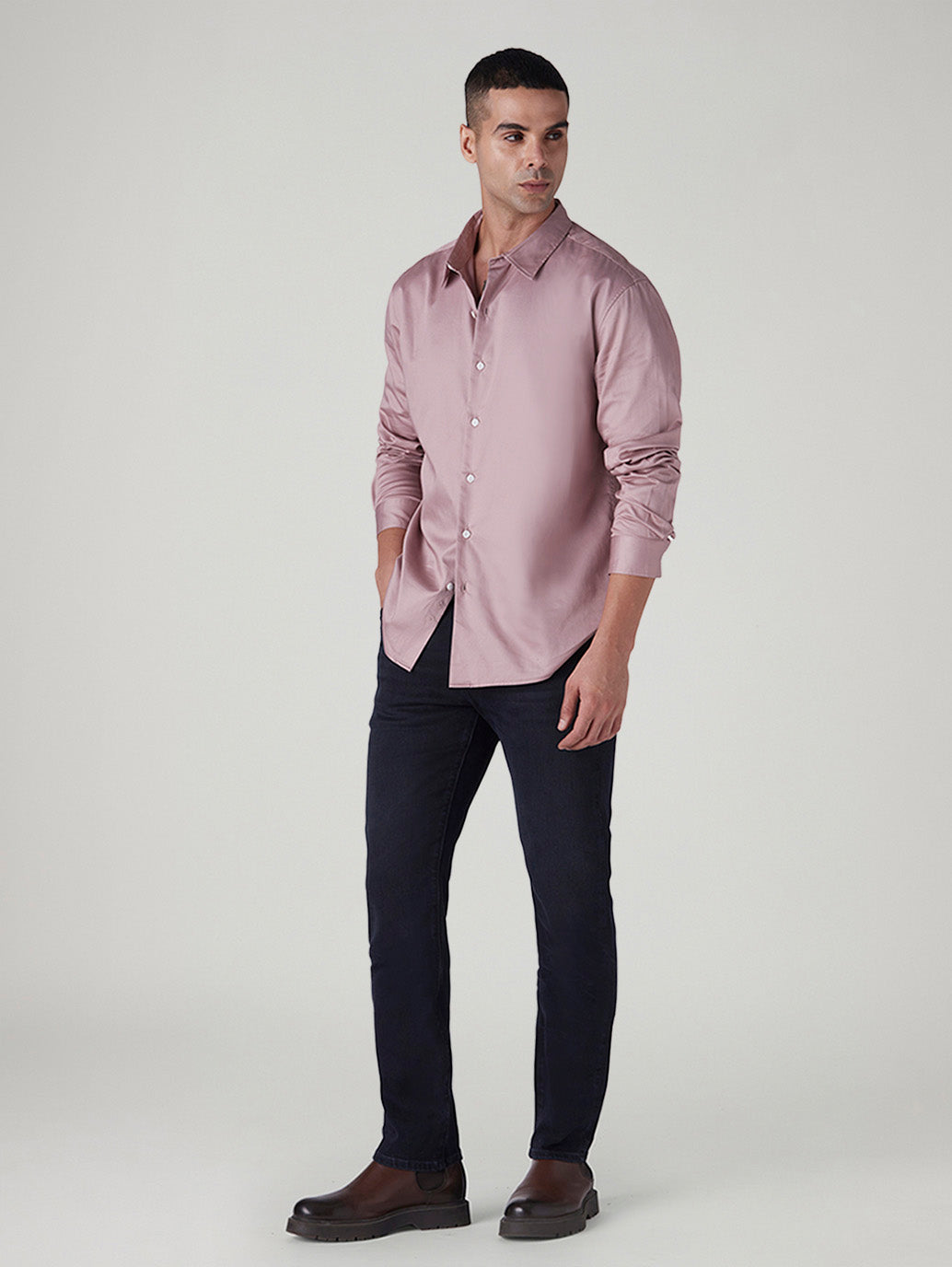 Men's 511 Navy Slim Fit Mid Rise Redloop Jeans - Styleshot View