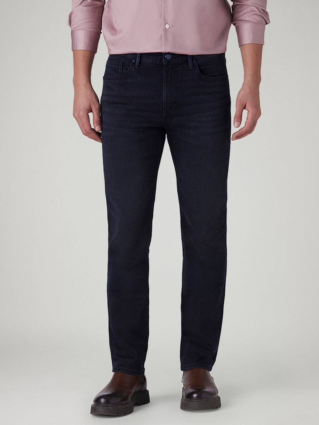 Men's 511 Navy Slim Fit Mid Rise Redloop Jeans - Front View