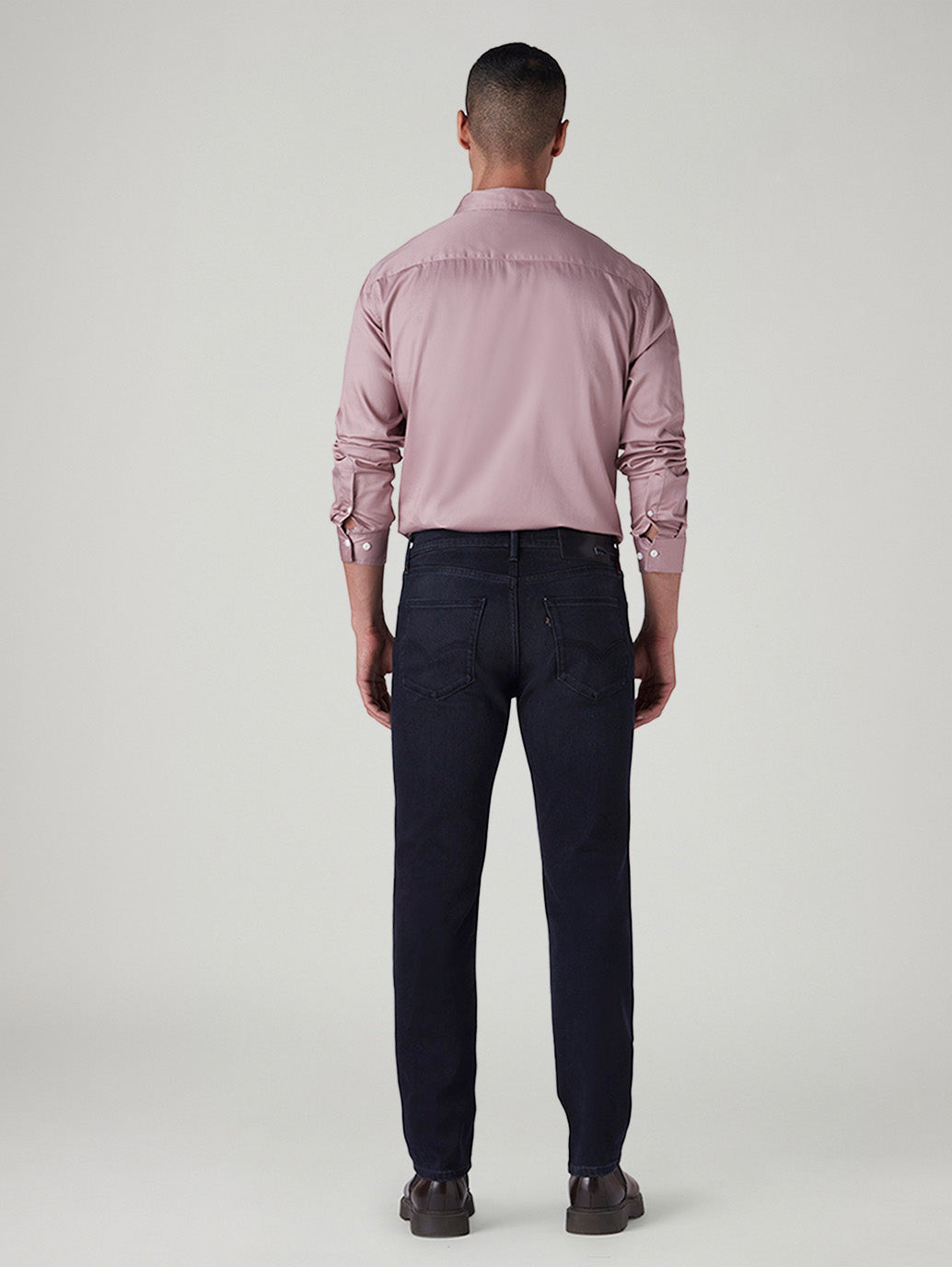 Men's 511 Navy Slim Fit Mid Rise Redloop Jeans - Back View