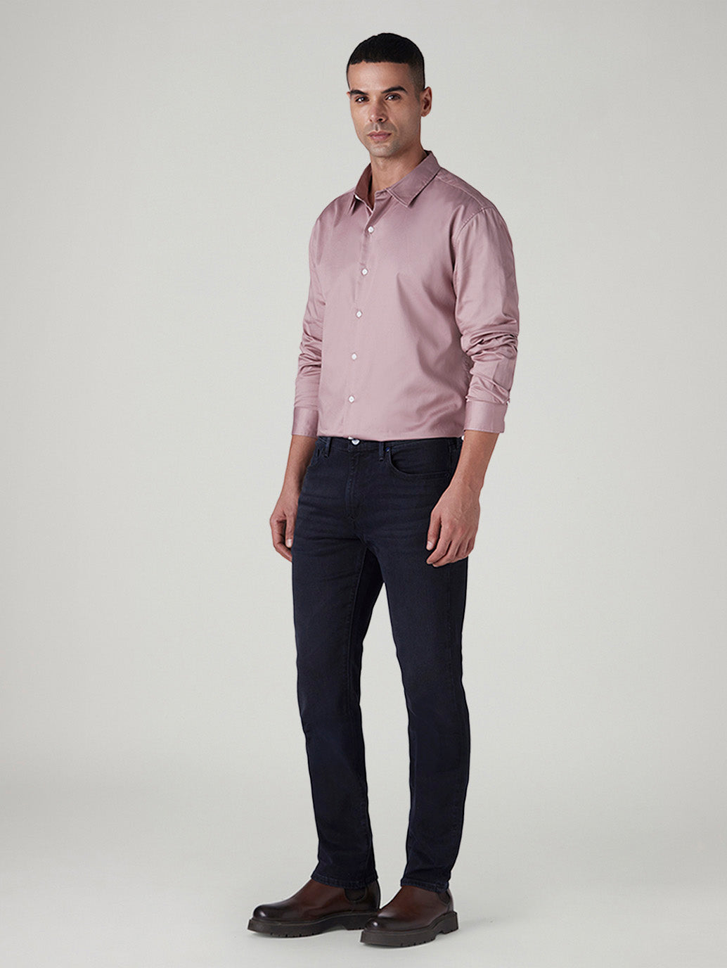 Men's 511 Navy Slim Fit Mid Rise Redloop Jeans - Side View