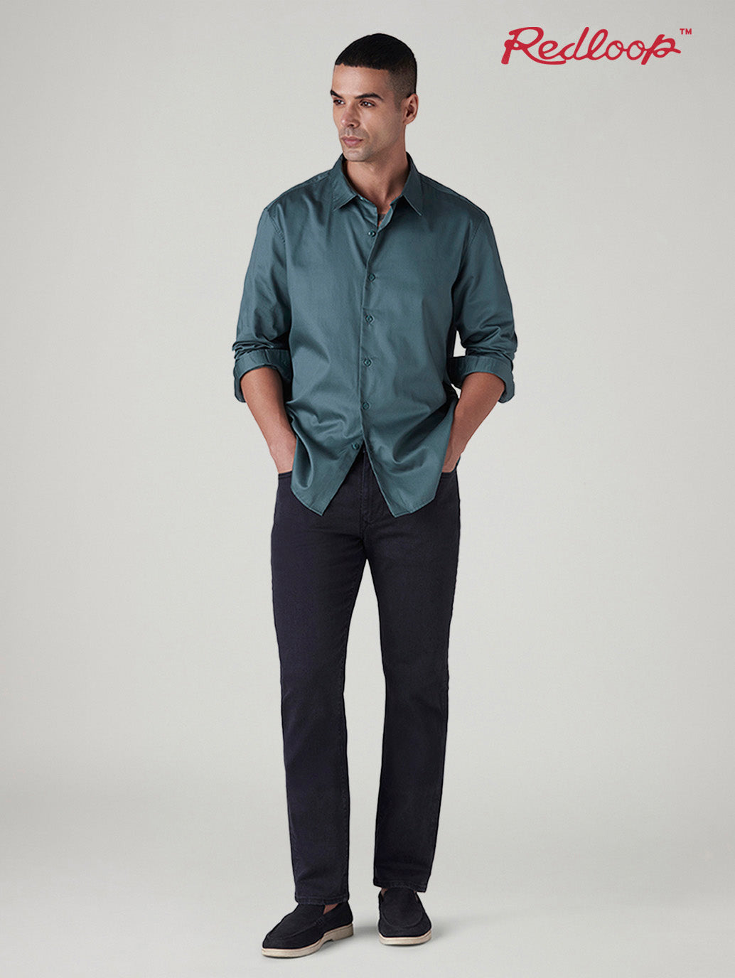 Men's 511 Navy Slim Fit Mid Rise Redloop Jeans