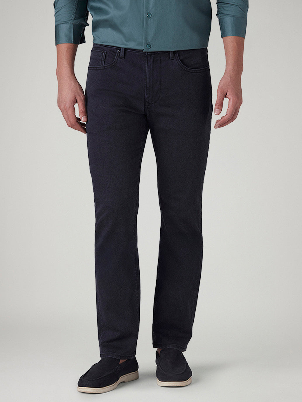 Men's 511 Navy Slim Fit Mid Rise Redloop Jeans - Front View