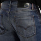Men's Redloop 511 Blue Slim Fit Mid Rise Jeans - Detail View