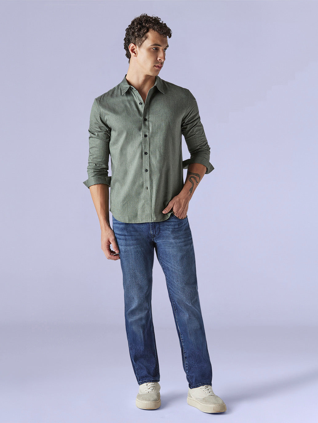 Men's Redloop 511 Blue Slim Fit Mid Rise Jeans