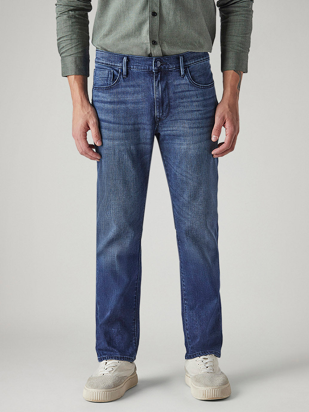 Men's Redloop 511 Blue Slim Fit Mid Rise Jeans - 20 View