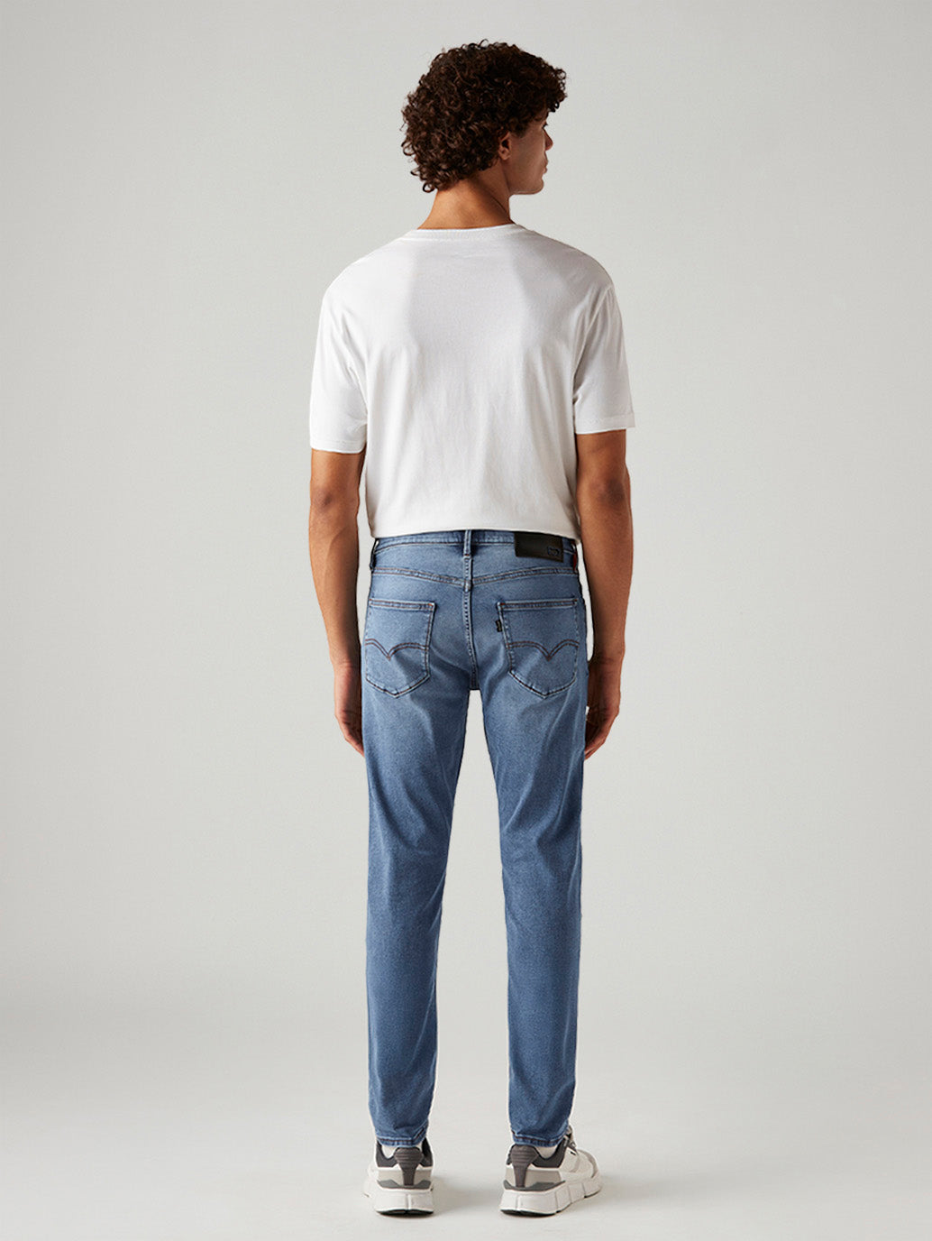 Men's 512 Light Blue Slim Tapered Fit Innovation Stretch Jeans - Back View