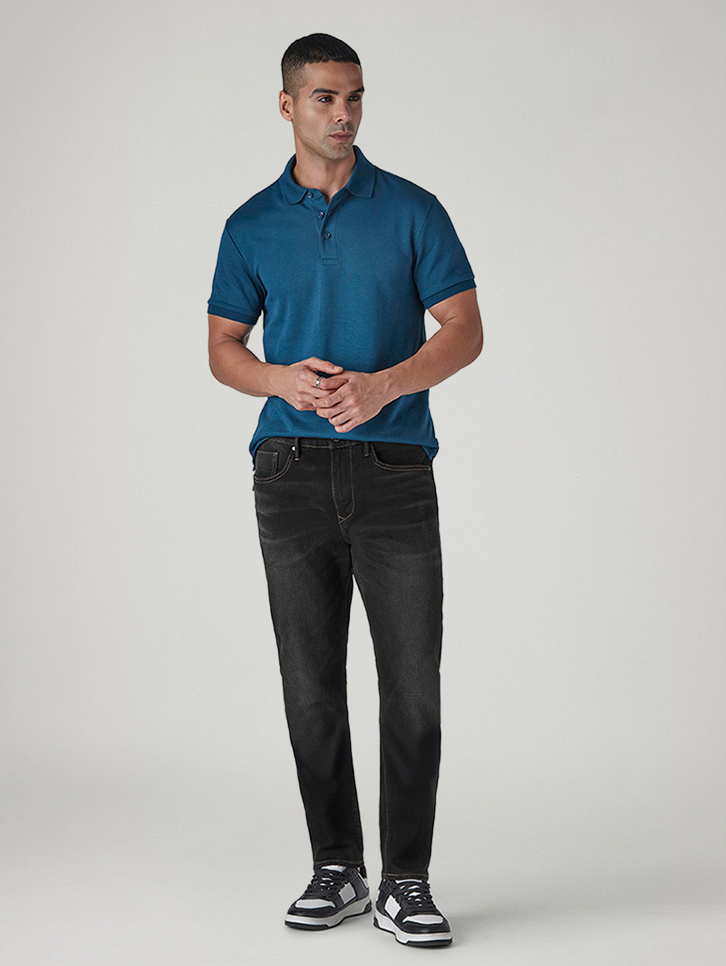 Men's 512 Black Slim Tapered Fit Mid Rise Redloop Jeans