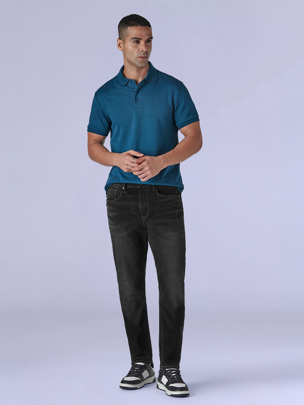 Men's 512 Black Slim Tapered Fit Mid Rise Redloop Jeans