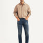 Men's Redloop 512 Blue Slim Tapered Fit Mid Rise Jeans - Styleshot View