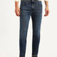 Men's Redloop 512 Blue Slim Tapered Fit Mid Rise Jeans - Front View