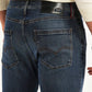 Men's Redloop 512 Blue Slim Tapered Fit Mid Rise Jeans - Detail View