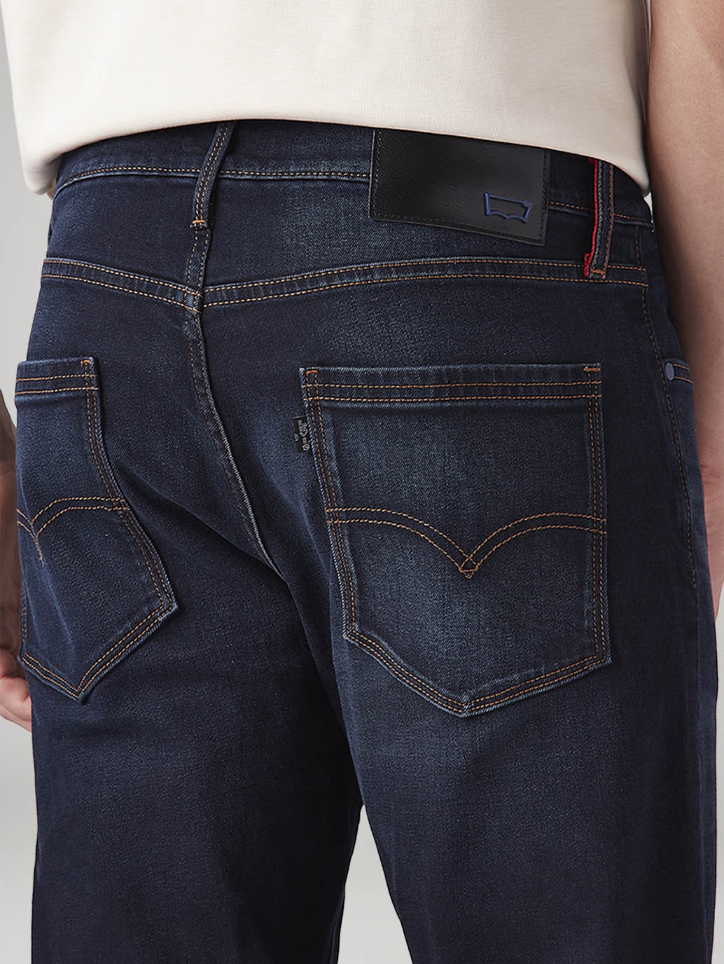 Men's 512 Dark Blue Slim Tapered Fit Mid Rise Jeans - 20 View