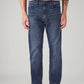 Men's 513 Blue Slim Straight Fit Mid Rise Redloop Jeans - Front View