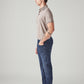 Men's 513 Blue Slim Straight Fit Mid Rise Redloop Jeans - Side View