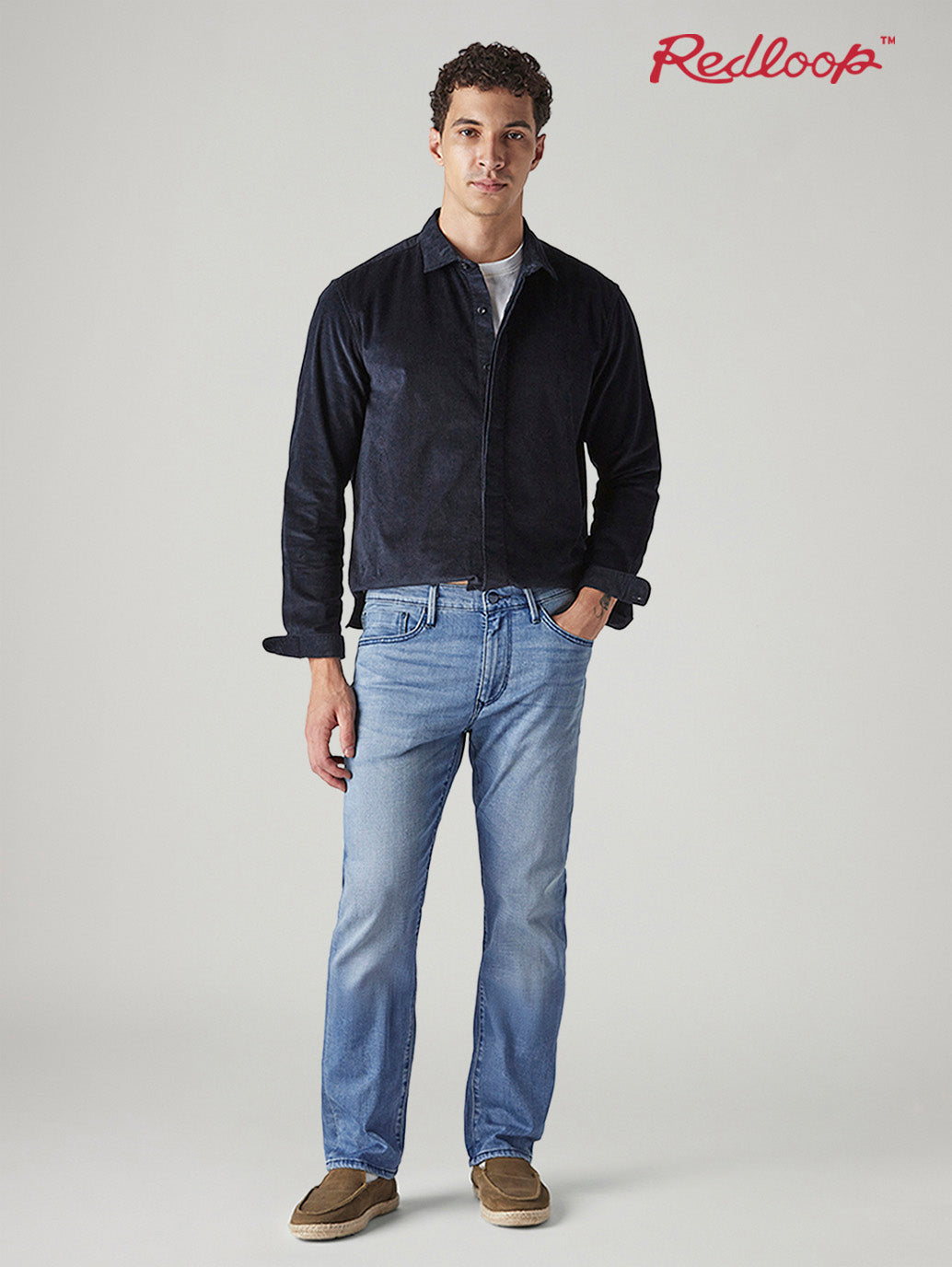 Men's 513 Indigo Slim Straight Fit Mid Rise Jeans