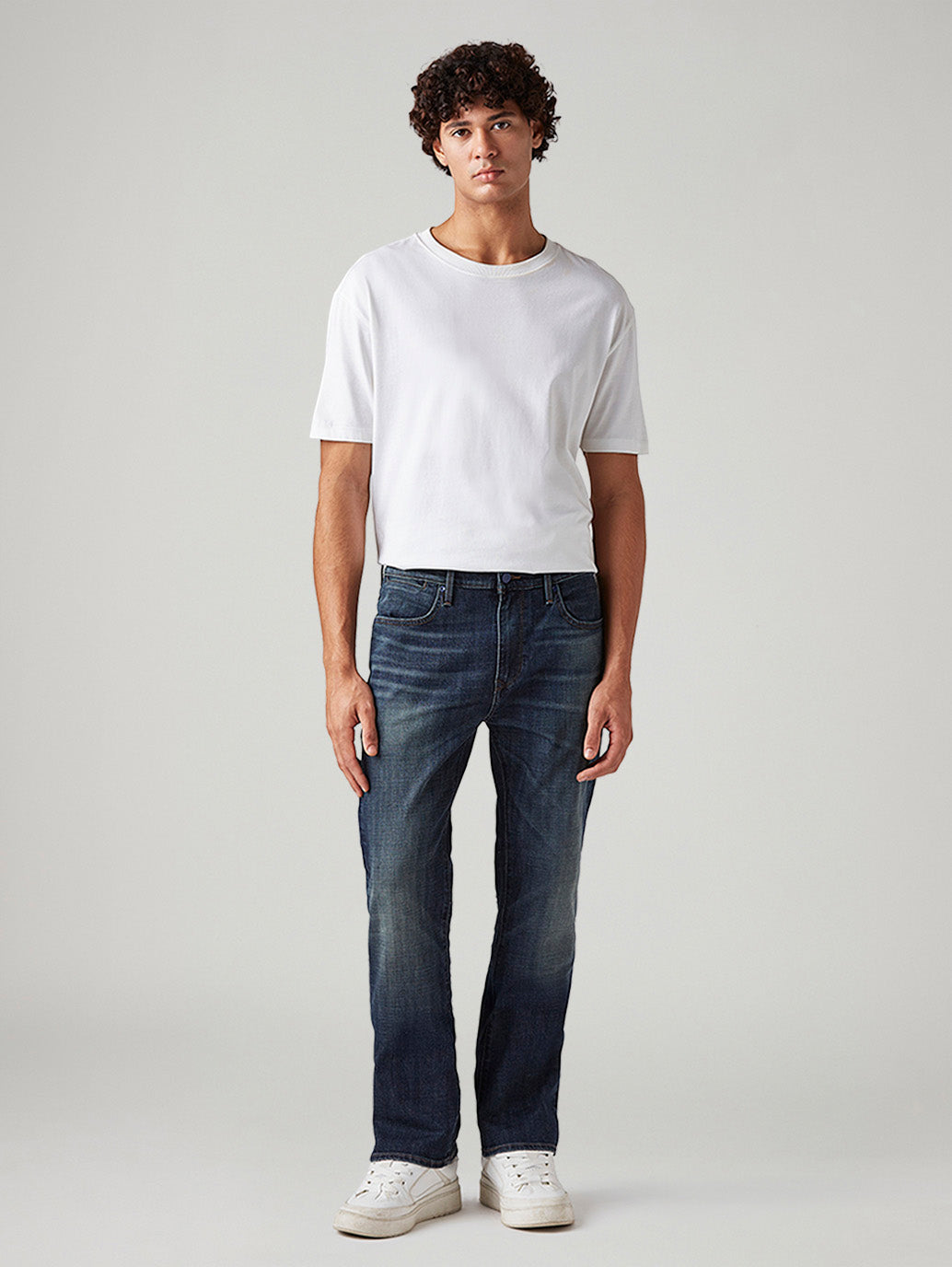 Men's 527 Indigo Bootcut Fit Mid Rise Redloop Jeans - Front View