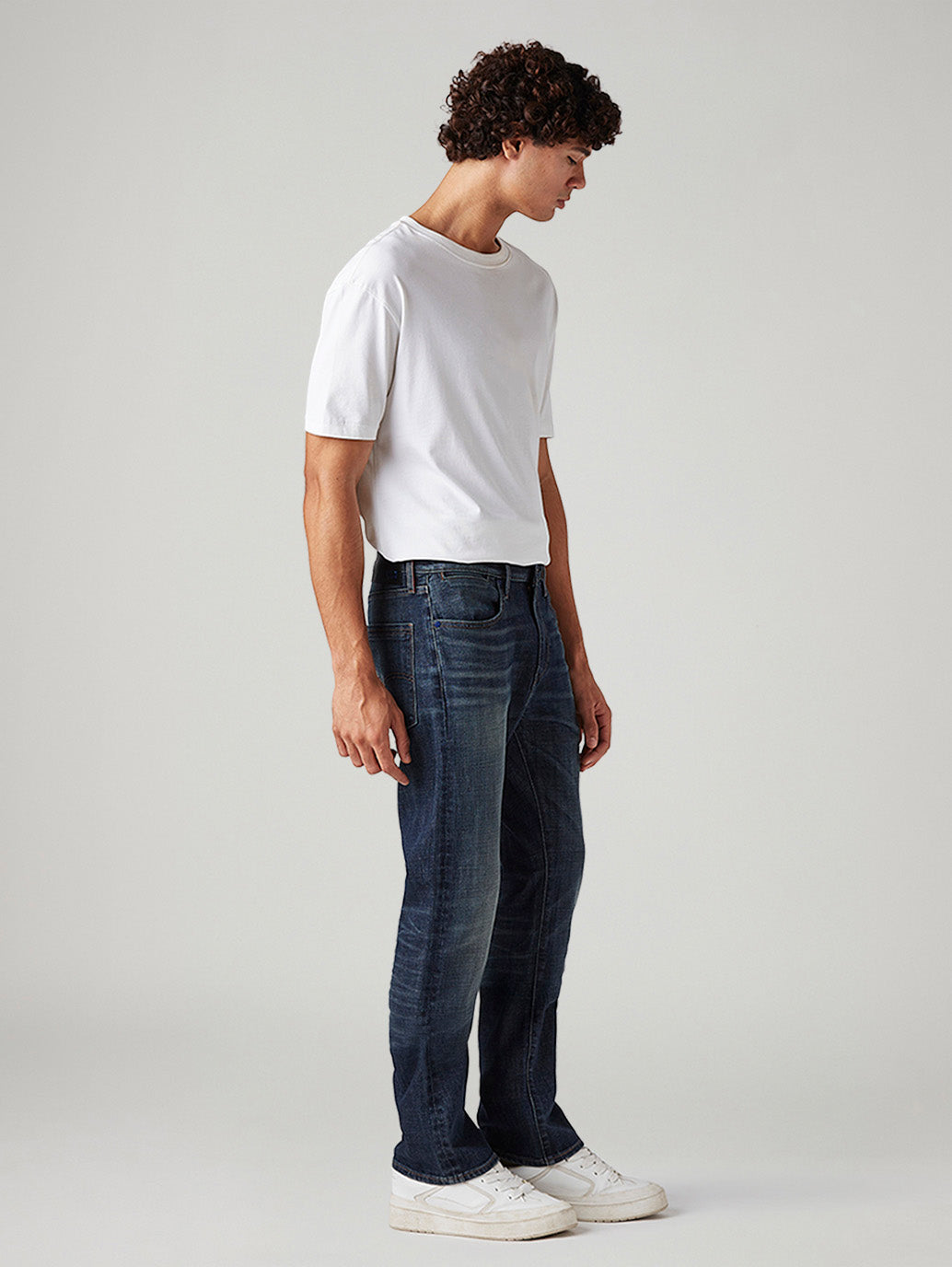 Men's 527 Indigo Bootcut Fit Mid Rise Redloop Jeans - Side View