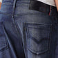 Men's 527 Dark Blue Bootcut Fit Mid Rise Redloop Jeans - 20 View