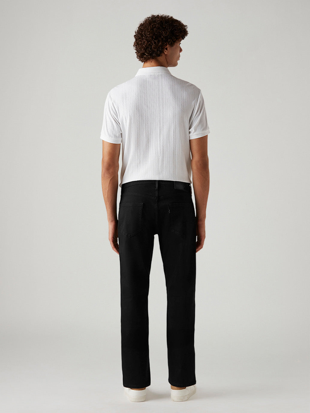 Men's 541 Black Tapered Fit Innovation Stretch Jeans - Back View