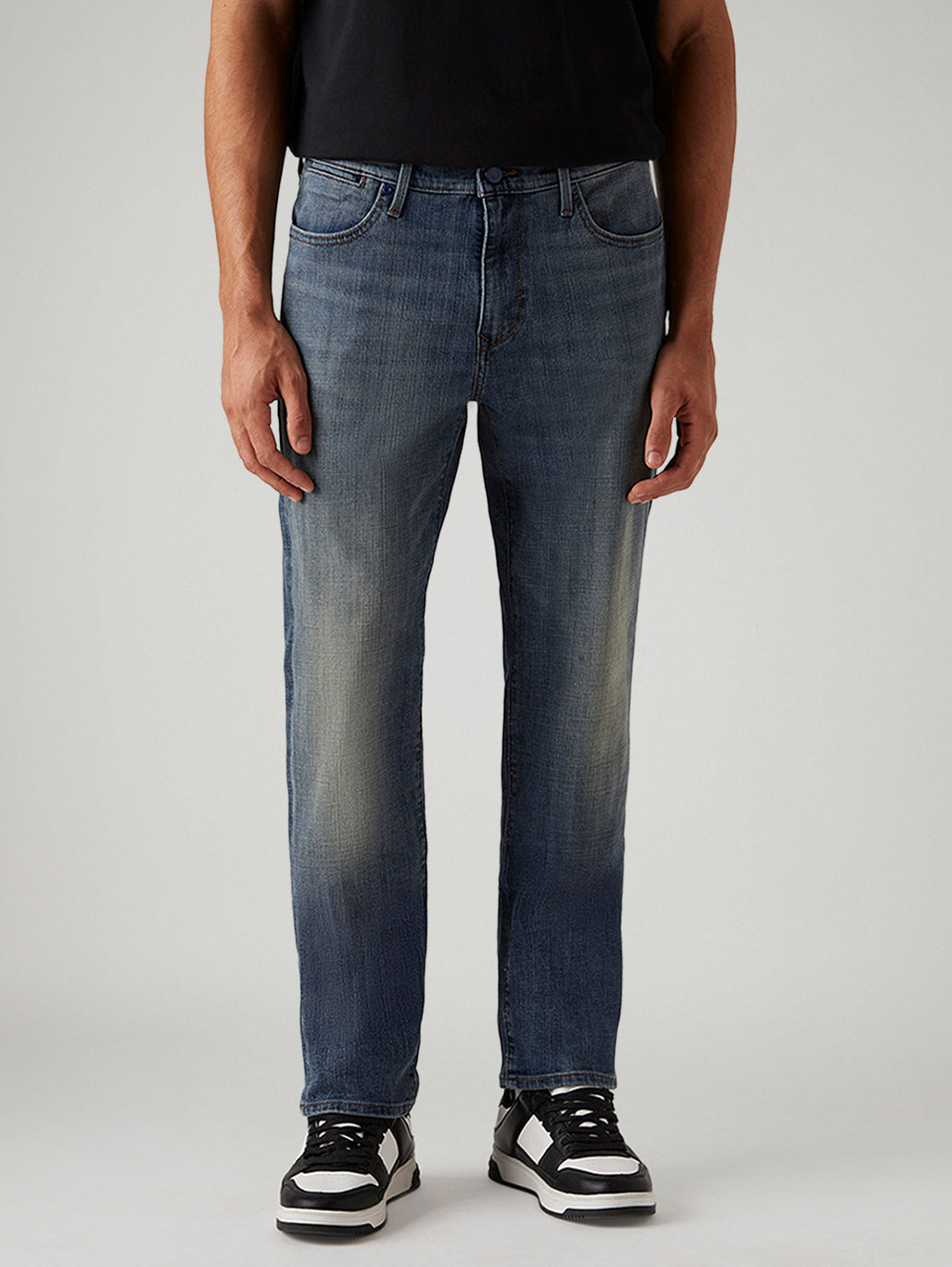 Men's Tinted 541 Blue Tapered Fit Hyper Stretch Jeans - Front View