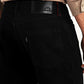 Men's Redloop 541 Black Tapered Fit Mid Rise Jeans - Detail View