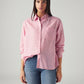 Women's Solid Relaxed Fit Linen Shirt - Styleshot View