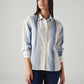 Women's Striped Relaxed Fit Shirt - Styleshot View