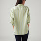 Women's Striped Relaxed Fit Shirt - Back View