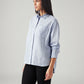 Women's Solid Relaxed Fit Linen Shirt - Side View