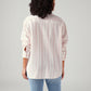 Women's Striped Relaxed Fit Shirt - Back View